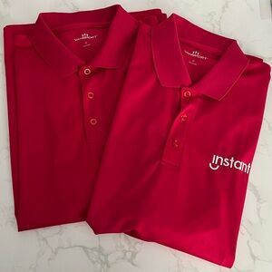 Two Vansport Men's 2X Berry Polo Shirts Bundle